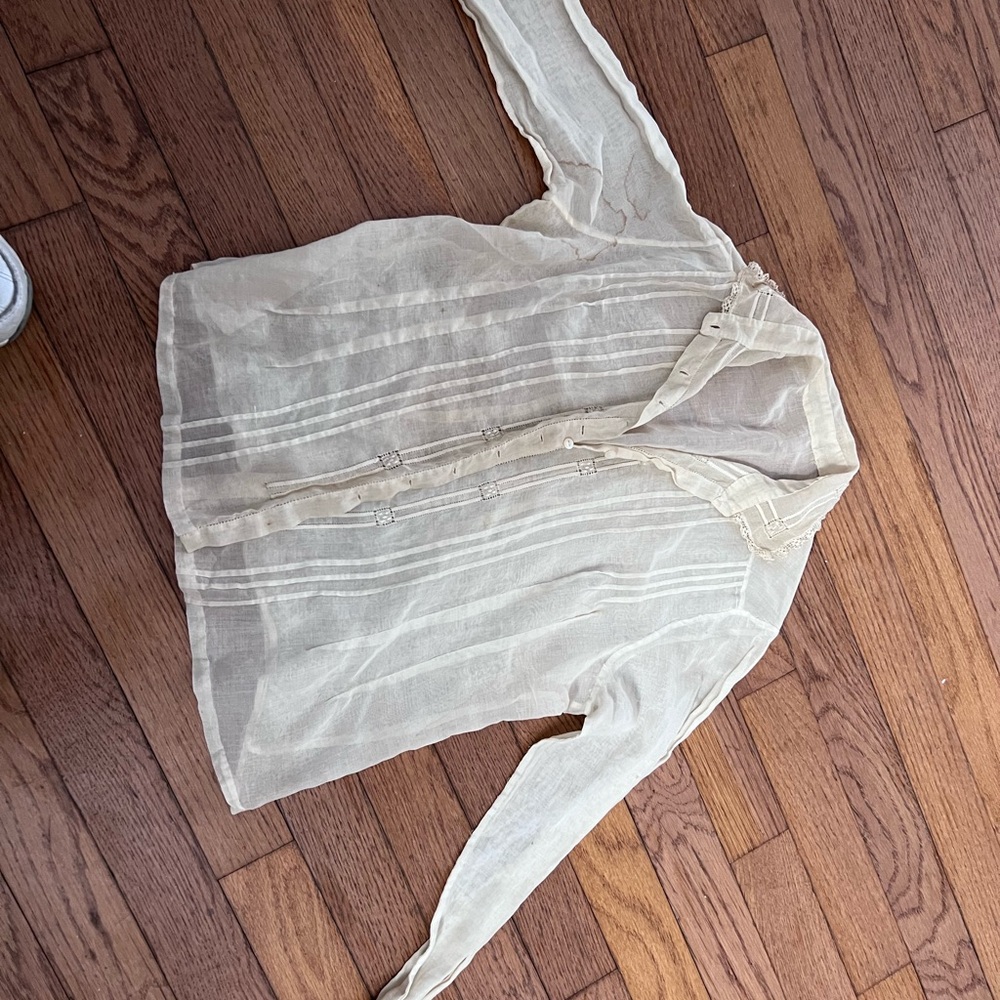 Antique Cream linen shirt